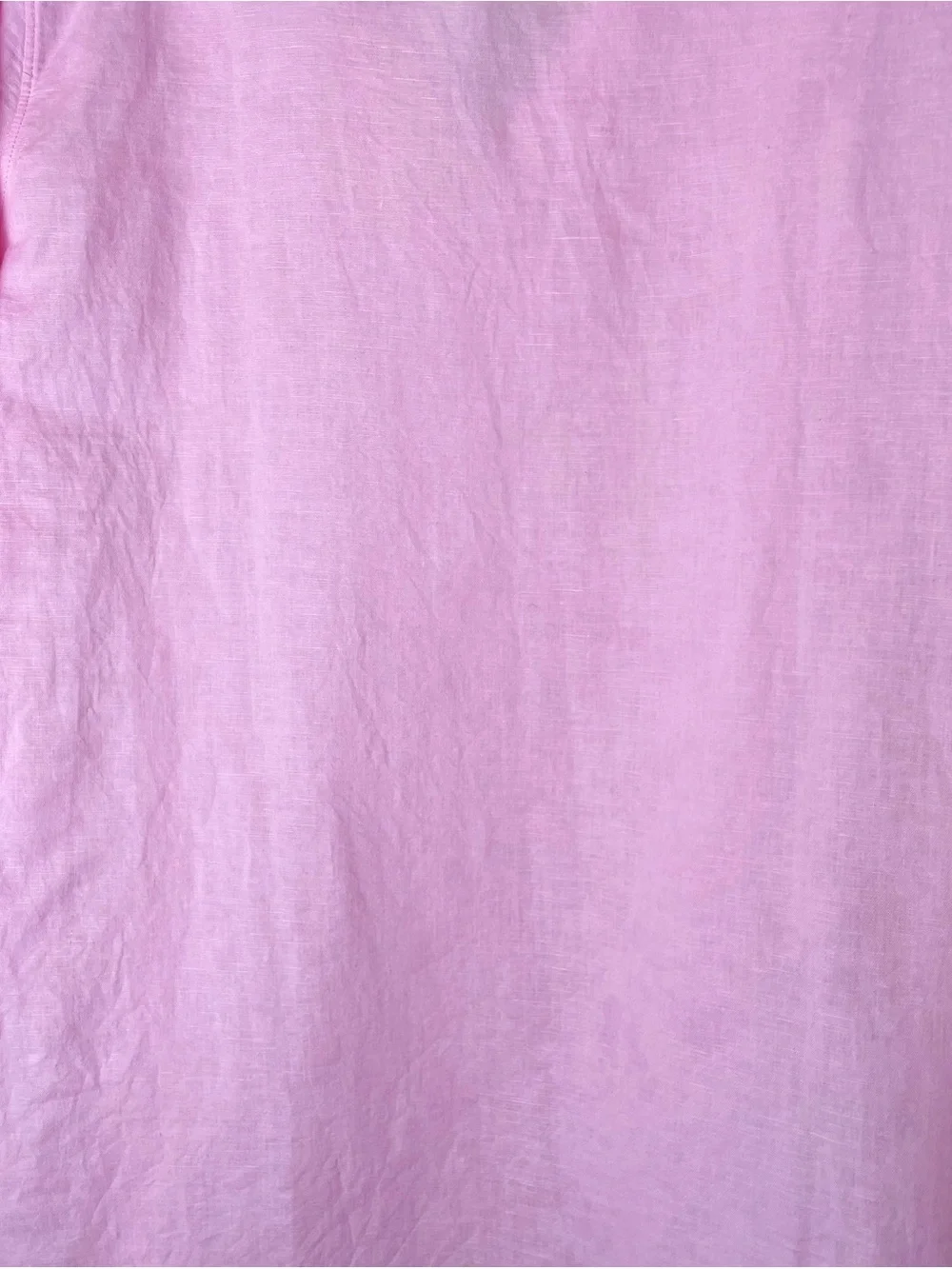 J. Crew Light Pink Scallop-Trim Linen RichTunic